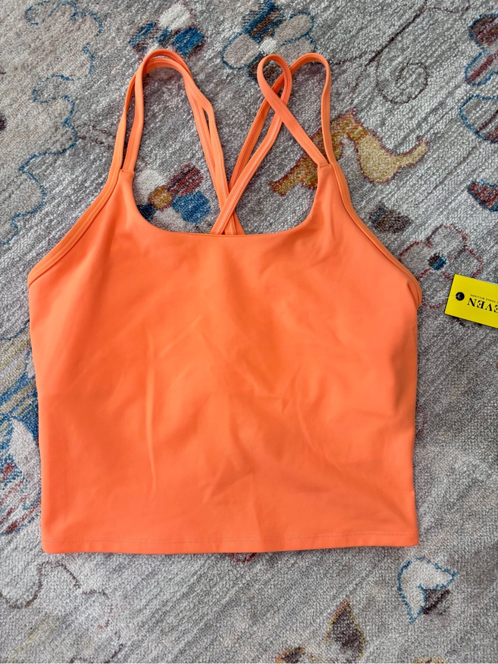 EleVen by Venus Williams Power Midi Tank Nectarine Sz S